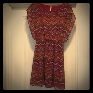 Aztec print dress